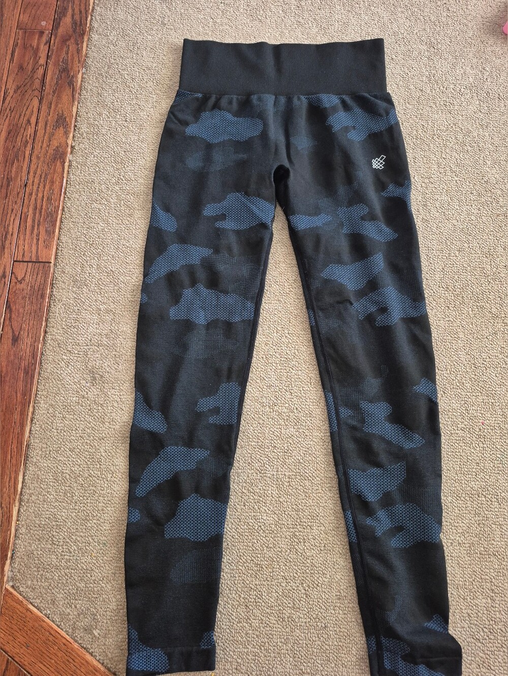 Black & Blue Camo Leggings